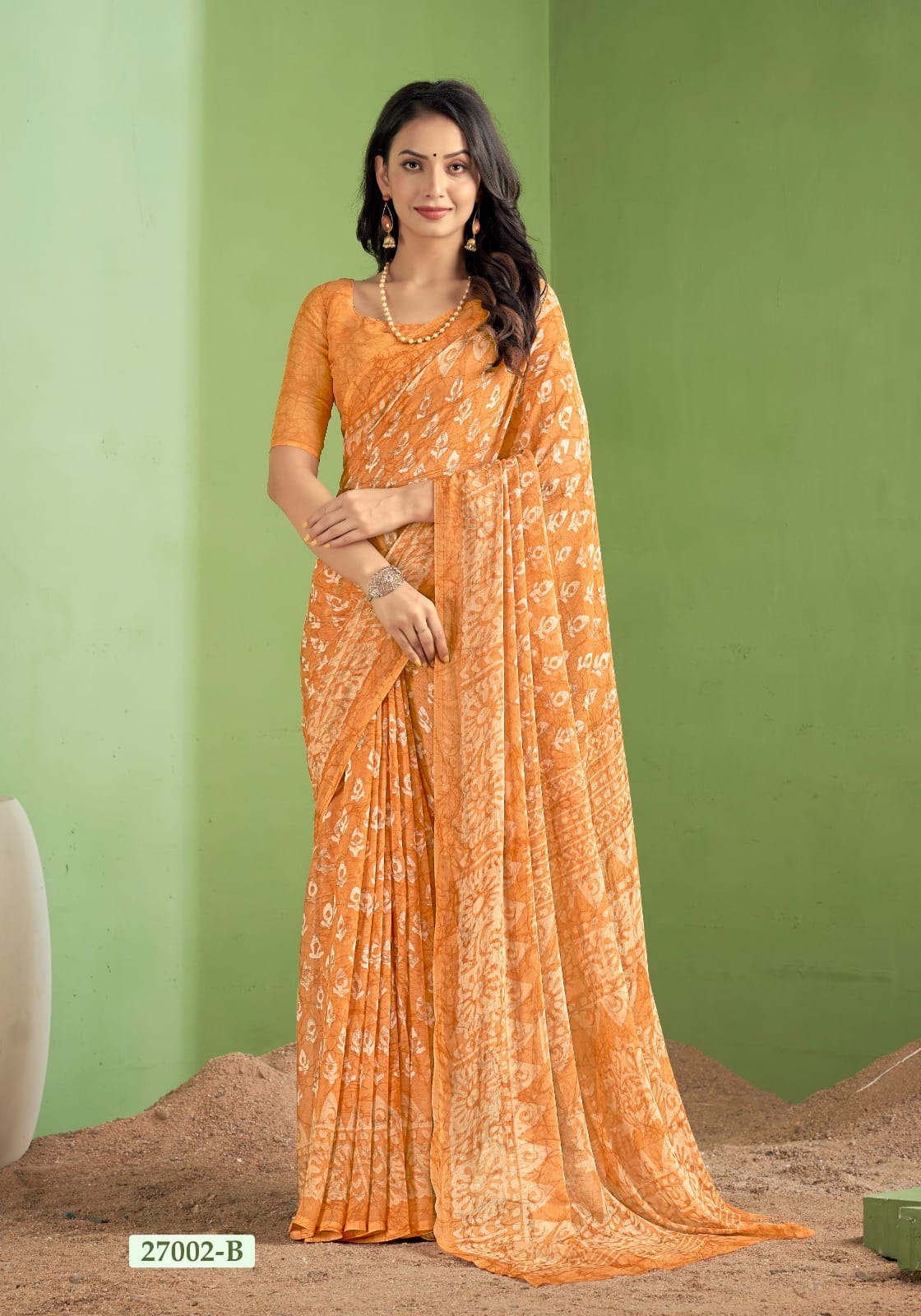 Star Chiffon 138 By Ruchi Printed Designer Chiffon Sarees Wholesalers In Delhi